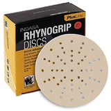 Indasa PlusLine Rhynogrip 6" Ultravent Multi-Hole Vacuum Sanding Discs, 1066 Series, 2