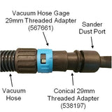 Indasa Hose 29mm Threaded w Guage, 56766, 5
