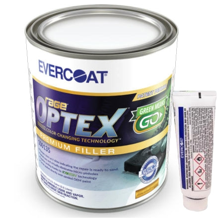 Evercoat Rage OPTEX Premium Filler, Gallon, Plus Hardener, 100135