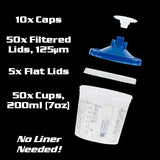 Indasa Mixing System Kit, 125µm Blue Filter, 200ml (7oz) Size, 611241, 3