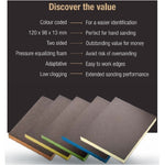 Indasa Rhyno Sponge Double Sided Hand Sanding Pads, Mixed Grit Pack, 608029, 4