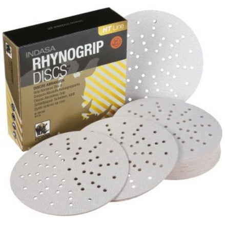 Indasa 6" Rhynogrip HTLine Ultravent Vacuum Sanding Discs, 8660 Series