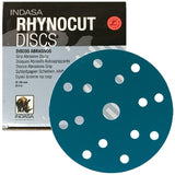 Indasa 6" Rhynocut Grip 6-Hole Vacuum Sanding Discs