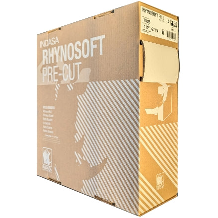 Indasa Rhynosoft Pre-Cut Foam Hand Sanding Pads, Boxed Dispenser Rolls