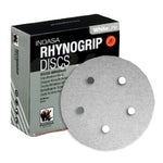 Indasa 5" Rhynogrip WhiteLine 5-Hole Vacuum Sanding Discs, 54 Series