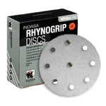 Indasa 5" Rhynogrip WhiteLine 9-Hole Vacuum Sanding Discs (fits Festool), 59 Series