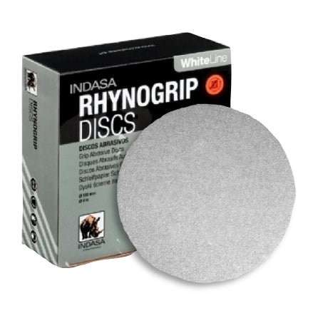 Indasa 5" Rhynogrip WhiteLine Solid Sanding Discs, 52 Series